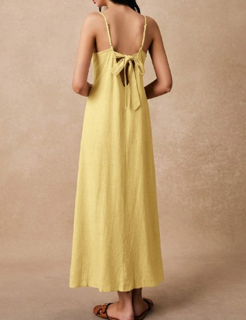 Rochie lunga Poeselle, galben