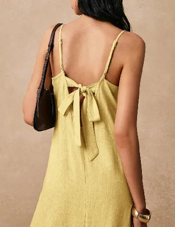 Rochie lunga Poeselle, galben