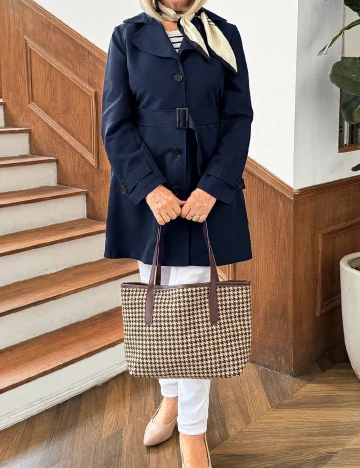 Trench SHEIN, bleumarin