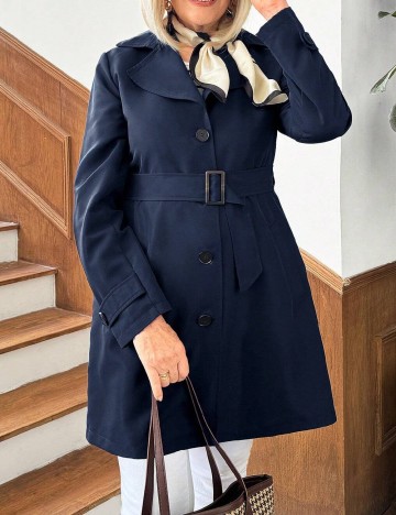 Trench SHEIN, bleumarin