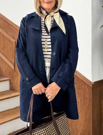 Trench SHEIN, bleumarin