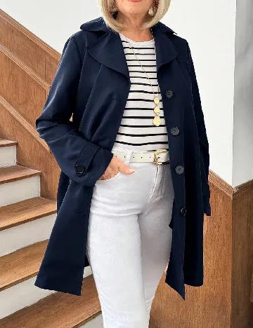 Trench SHEIN, bleumarin