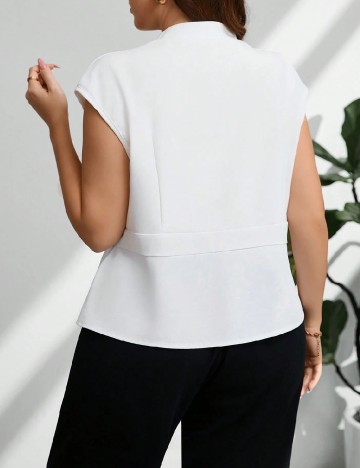 Bluza SHEIN CURVE, alb