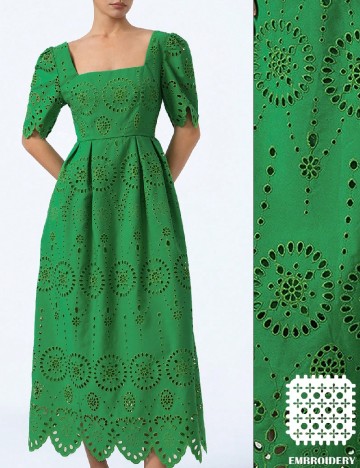 Rochie lunga Aveloria, verde