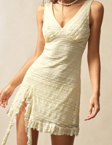 Rochie scurta SHEIN, galben