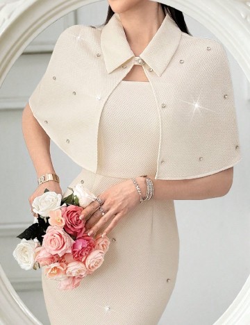 Rochie medie SHEIN, ecru