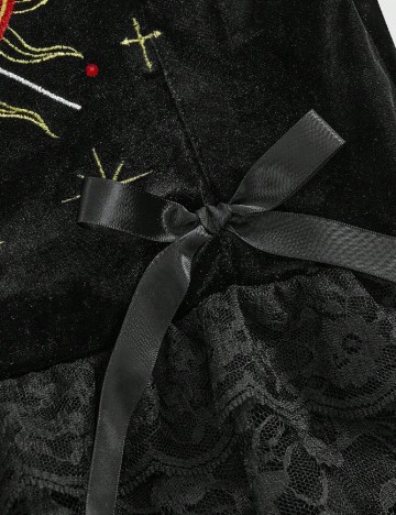 Rochie scurta Romwe Plus Size, negru