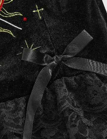 Rochie scurta Romwe Plus Size, negru