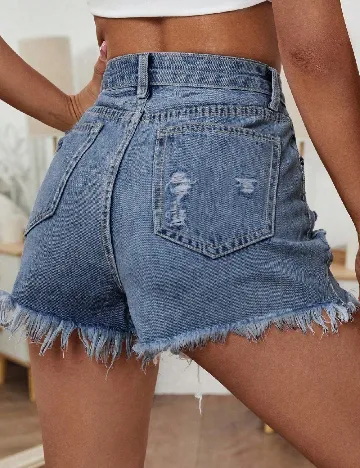 Pantaloni scurti SHEIN, albastru