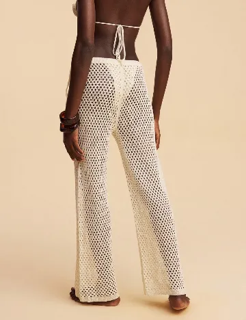 Pantaloni de plaja SHEIN, crem