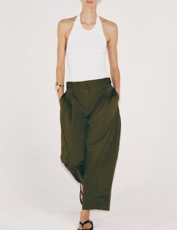 Pantaloni Zara, verde