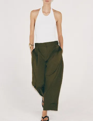 Pantaloni Zara, verde