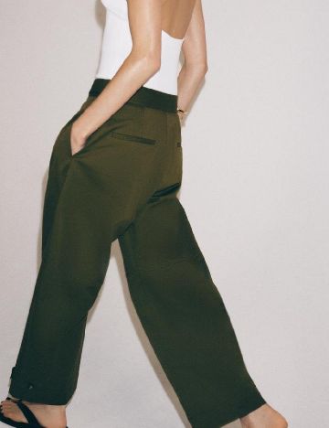 Pantaloni Zara, verde