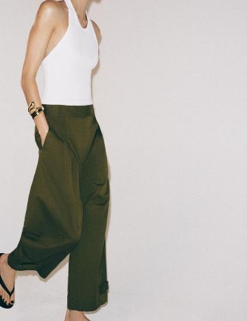 Pantaloni Zara, verde