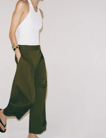 Pantaloni Zara, verde