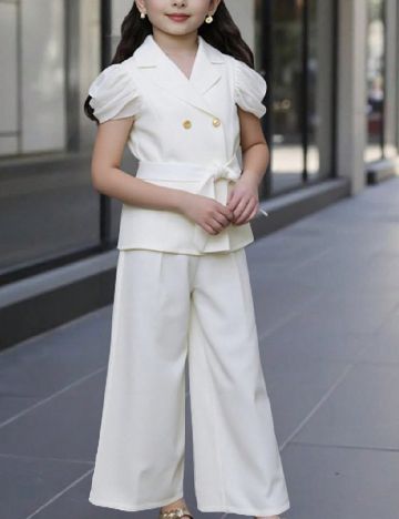 Compleu Shein Kids, alb