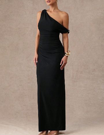 Rochie lunga Silquee, negru