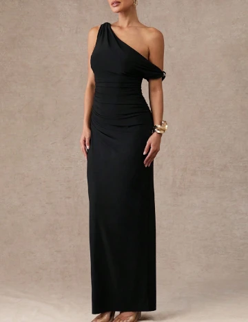 Rochie lunga Silquee, negru