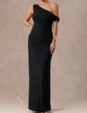 Rochie lunga Silquee, negru