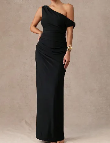 Rochie lunga Silquee, negru