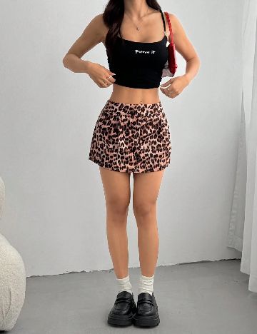 Fusta pantalon SHEIN, animal print