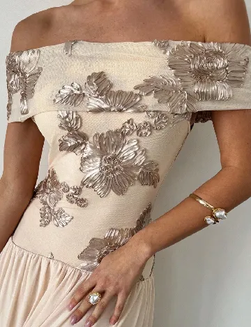 Rochie lunga SHEIN, crem