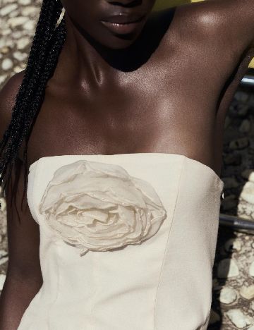 Rochie scurta Zara, ecru