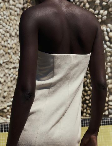 Rochie scurta Zara, ecru