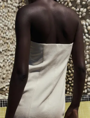 Rochie scurta Zara, ecru