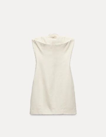Rochie scurta Zara, ecru