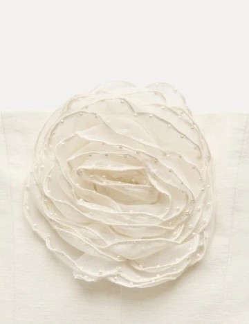 Rochie scurta Zara, ecru