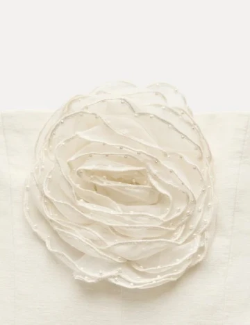 Rochie scurta Zara, ecru