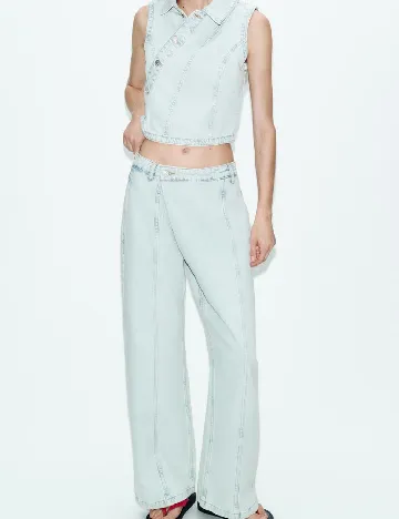 Blugi Zara, albastru