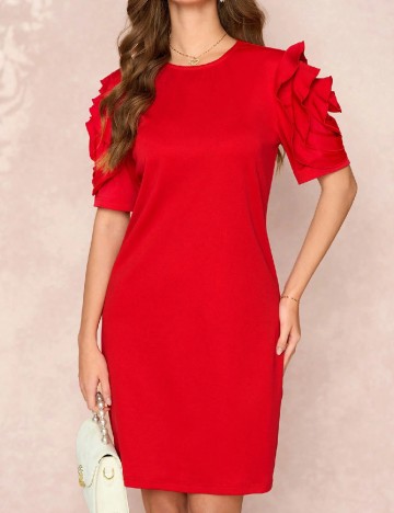 Rochie scurta SHEIN, rosu