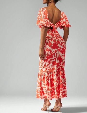 Rochie lunga Missguided, portocaliu/crem