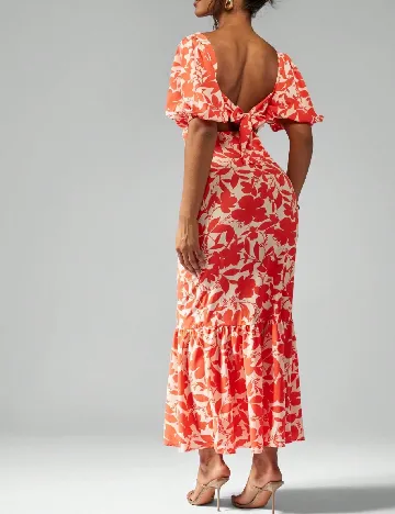 Rochie lunga Missguided, portocaliu/crem