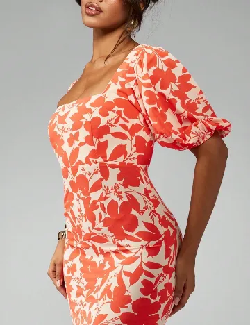 Rochie lunga Missguided, portocaliu/crem