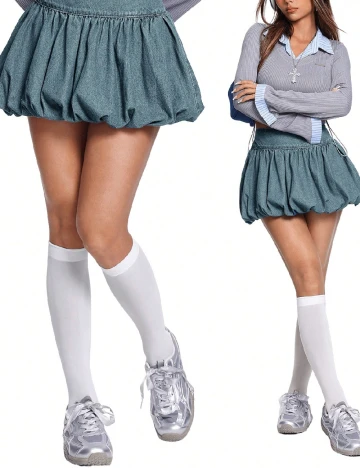 Fusta SHEIN, albastru