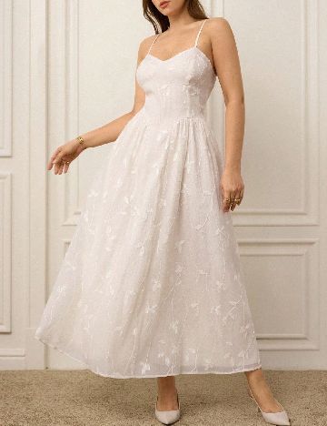 Rochie lunga SHEIN CURVE, ecru