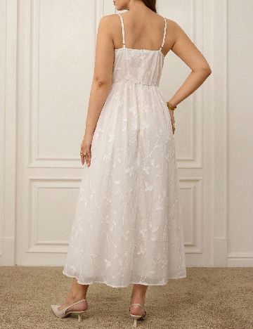 Rochie lunga SHEIN CURVE, ecru