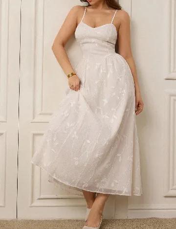 Rochie lunga SHEIN CURVE, ecru