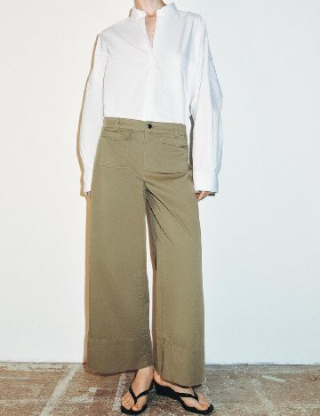 Pantaloni Zara, verde