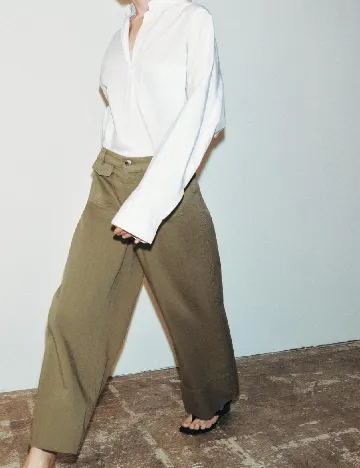 Pantaloni Zara, verde