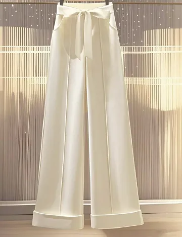 Pantaloni SHEIN, ecru