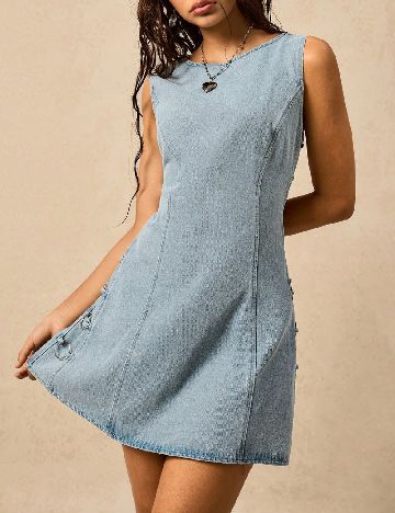 Rochie scurta SHEIN, albastru