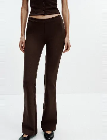 Pantaloni Zara, maro