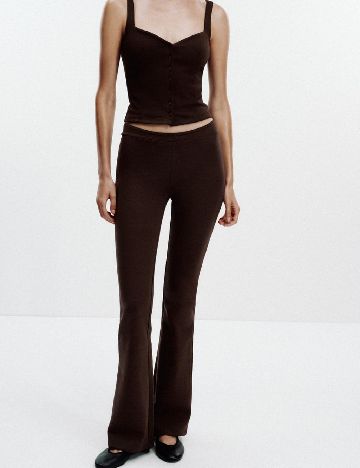 Pantaloni Zara, maro