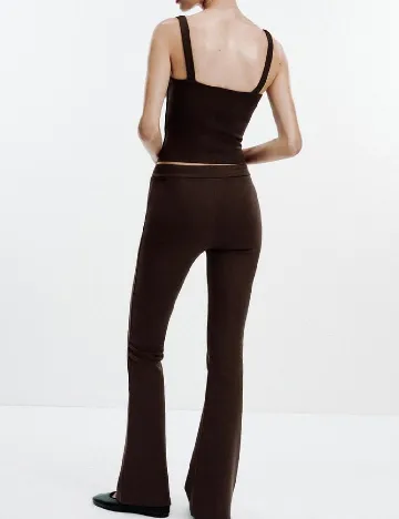 Pantaloni Zara, maro