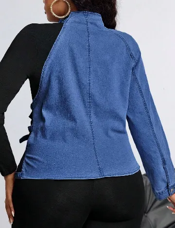 Jacheta SHEIN CURVE, albastru