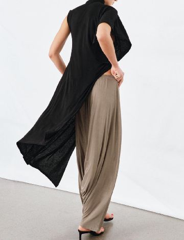 Pantaloni Zara, maro